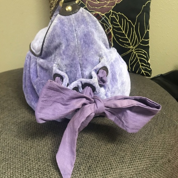 Juicy Couture vintage purple velvet hobo satchel yummy! - Picture 7 of 16